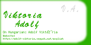 viktoria adolf business card